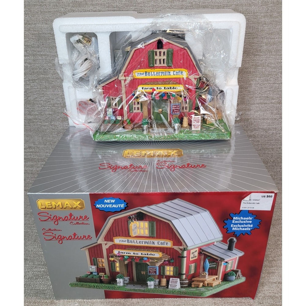 Lemax Signature Collection 2018 The Buttermilk Cafe #85388 New in Box Christmas